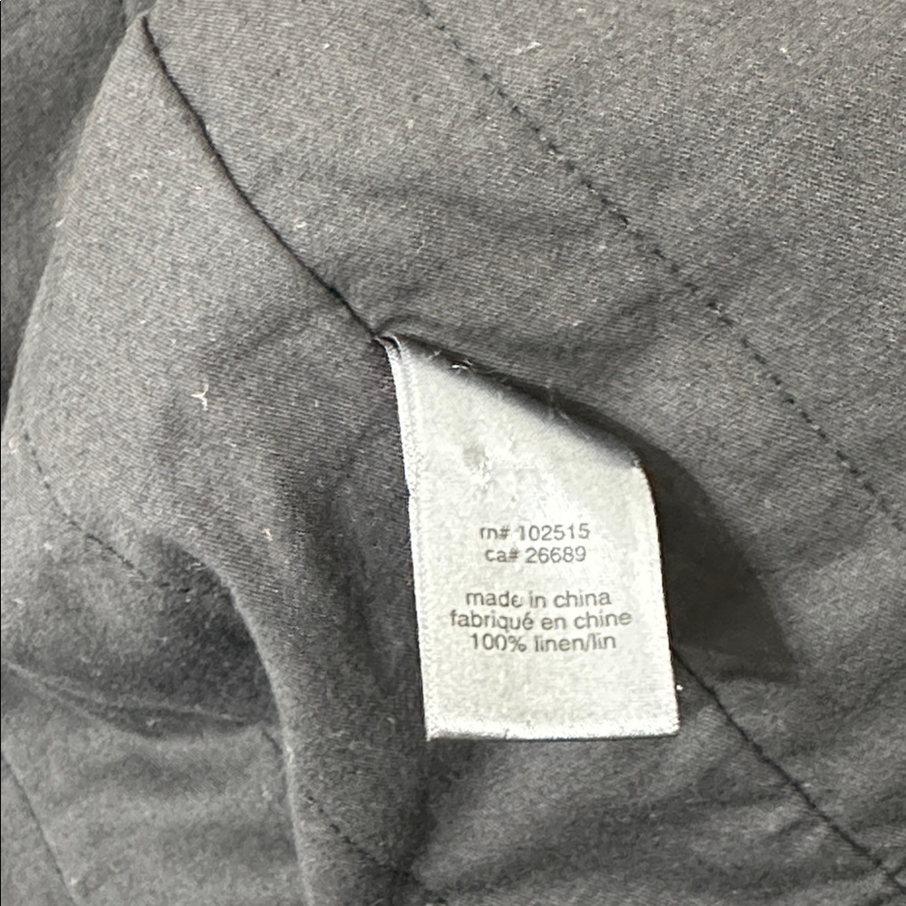 John Varvatos Collection Black Coated Linen Jacket w/ stow hood men’s 56 - Picture 10 of 13